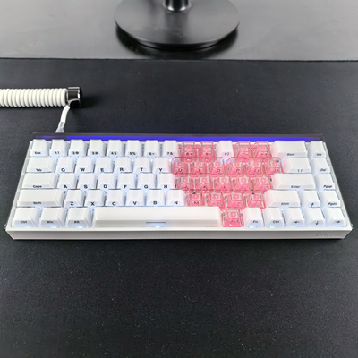 XVX果冻水晶拼爱心侧刻键帽原厂适配EV63迈从Ace68/G87夜魔ATKRS6