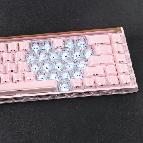XVX粉色果冻2.0键帽拼MDA爱心适配EV63迈从Ace68夜魔导士made68