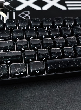 XVX黑色果冻2.0星空键帽适配made68魔导士EV63迈从Ace68 ATKRS6