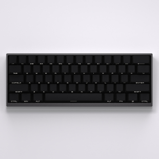 纯黑键帽透光侧刻PBT适配wooting狼蛛f98美加狮mad60迈从Ace68ATK