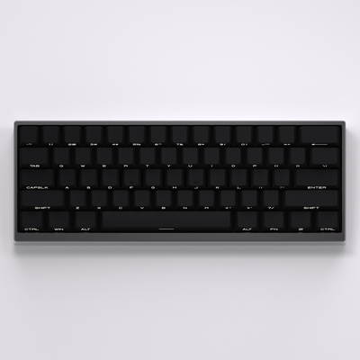 纯黑键帽透光侧刻PBT适配wooting狼蛛f98美加狮mad60迈从Ace68ATK