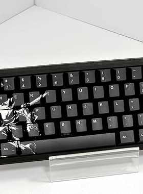 黑刃键帽黑色适配ATK美加狮MAD68迈从Ace60/G75狼蛛F87魔导士EZ63