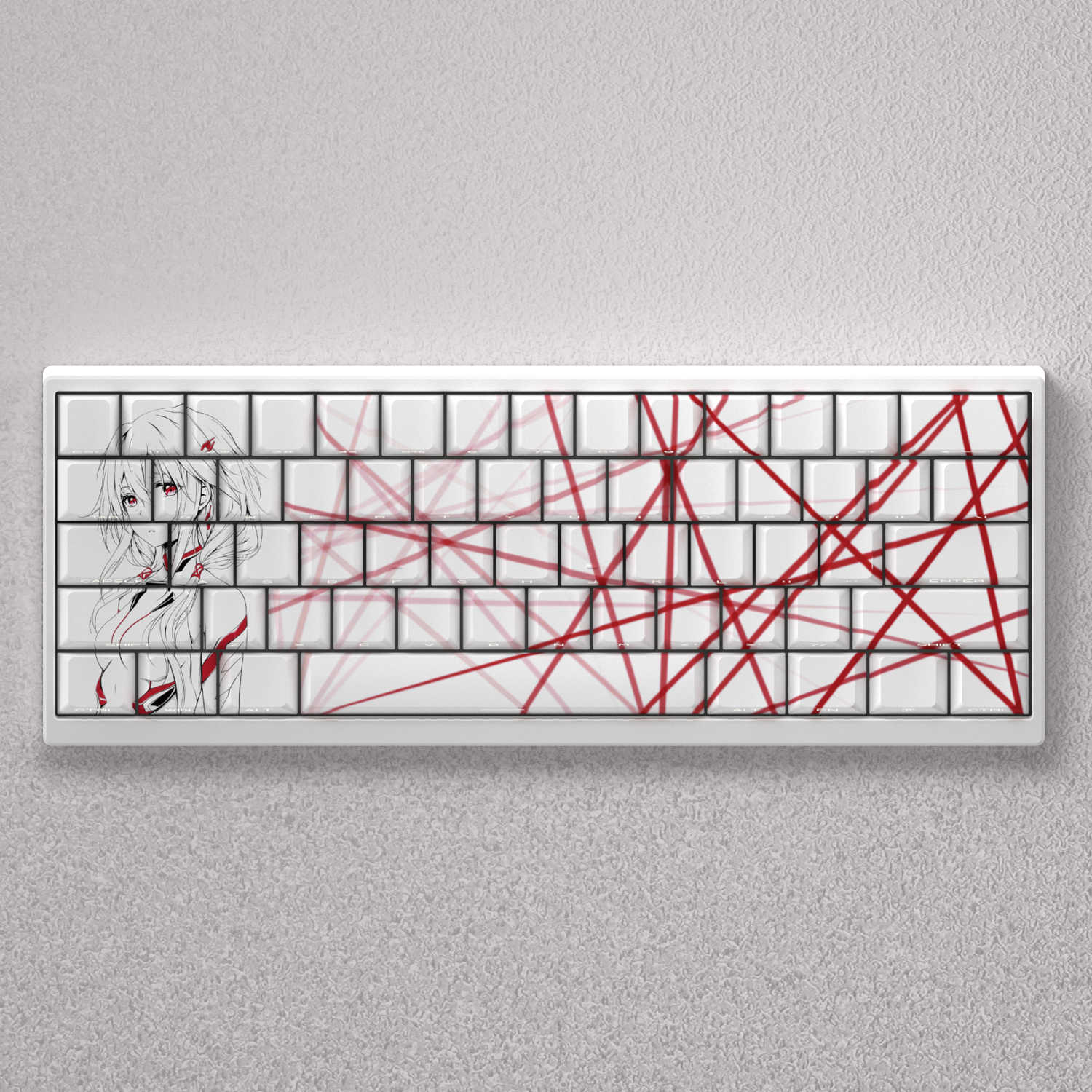 楪祈键帽侧刻透光适配迈从Ace60狼蛛F87小蜜蜂real67美加狮mad68