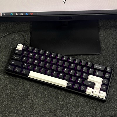 纯黑正刻键帽原厂高适配ev63魔导士made68迈从Ace68夜魔前行者X87