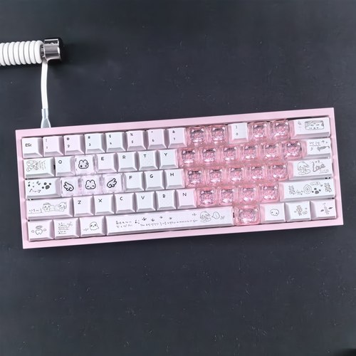 梦游症键帽拼爱心适配迈从Ace68小蜜蜂made68前行者X87夜魔ATKRS6