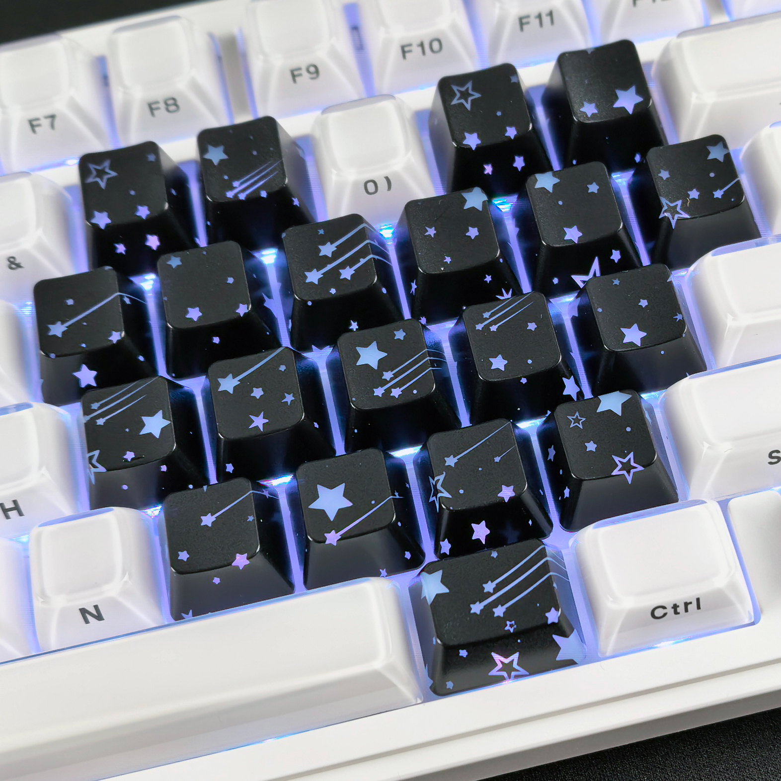 XVX流星爱心键帽适配EV63迈从Ace68魔导士made68前行者X87 ATKRS6