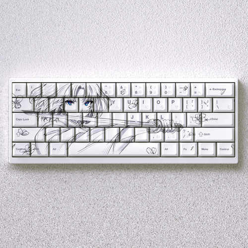两仪式键帽侧刻透光适配MADE68迈从Ace60前行者X87魔导士ATKRS6