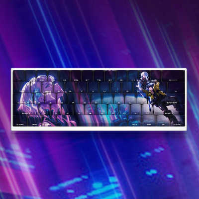 露西键帽透光PBT侧刻原厂二次元适配佐赫zh980前行者x87迈从Ace68