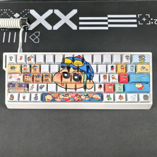 蜡笔小新键帽侧刻透光适配迈从Ace68魔导士made68狼蛛hero68ATK