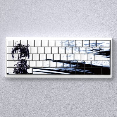 小鸟游六花键帽侧刻透光适配made68迈从Ace60/G75前行者X87魔导士