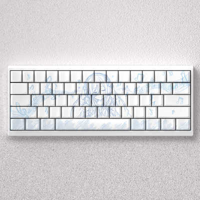 中野三玖键帽侧刻透光适配made68迈从Ace60前行者X87魔导士EZ63