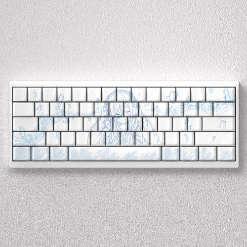 中野三玖键帽侧刻透光适配made68迈从Ace60前行者X87魔导士EZ63