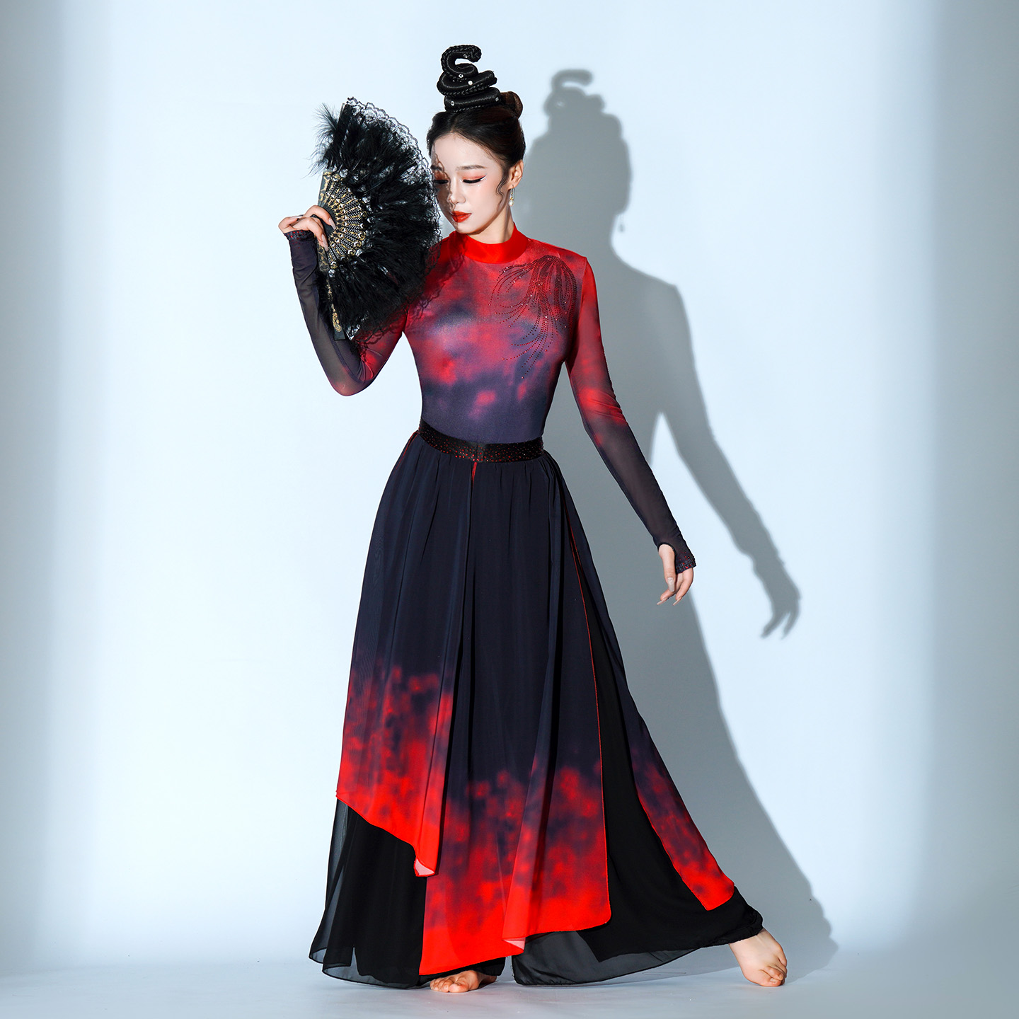 抬龙王舞蹈服装裤装九州同舞蹈服古典舞舞蹈演出服象王行舞蹈服装