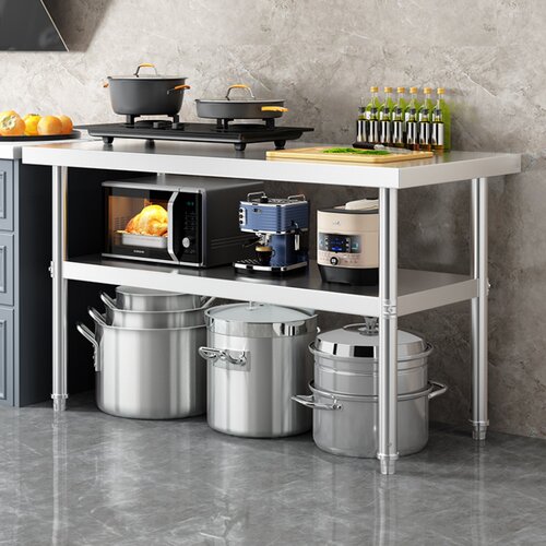 无磁不锈钢厨房工作台置物架