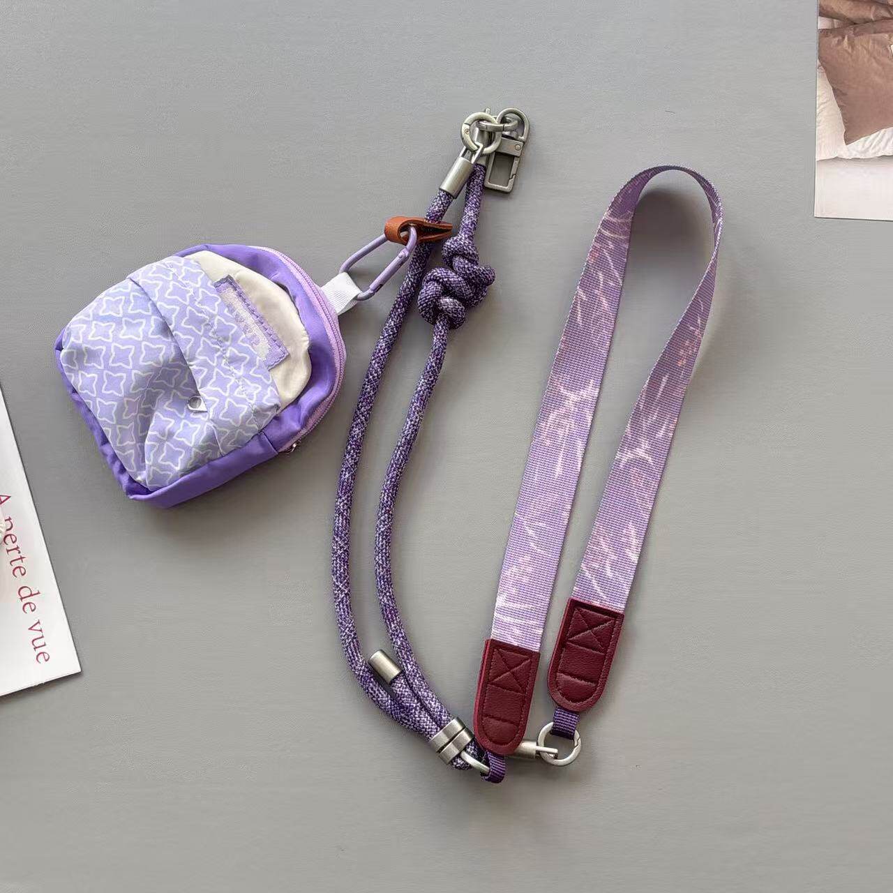 复古手机挂绳斜挎手腕挂脖多功能可调节拆卸户外收纳包防丢挂件女