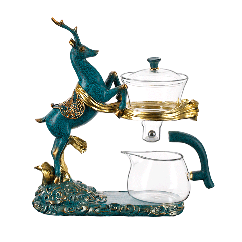 玻璃一鹿向上磁吸泡茶壶神器家用功夫茶具