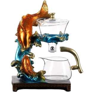 玻璃茶具套装家用功夫茶杯懒人创意茶具磁吸泡茶壶神器网红喝茶壶