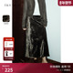 TKY SHOP钻石绒中长裙2025春秋新款 复古半身裙女光泽感优雅高级感