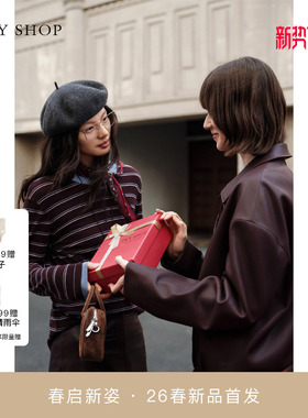 [商场同款]TKY SHOP撞色条纹圆领毛针织衫2026春新款10J1MA02A004