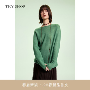羊绒衫 10J1MA01A002 2026春新款 SHOP圆领套头针织衫 商场同款 TKY