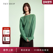 羊绒衫 10J1MA01A002 SHOP圆领套头针织衫 2026春新款 商场同款 TKY