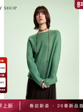 [商场同款]TKY SHOP圆领套头针织衫2026春新款羊绒衫10J1MA01A002