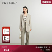 韩系简约单排扣西装 TKY 外套 职业装 早春新款 SHOP通勤时尚 便西女装