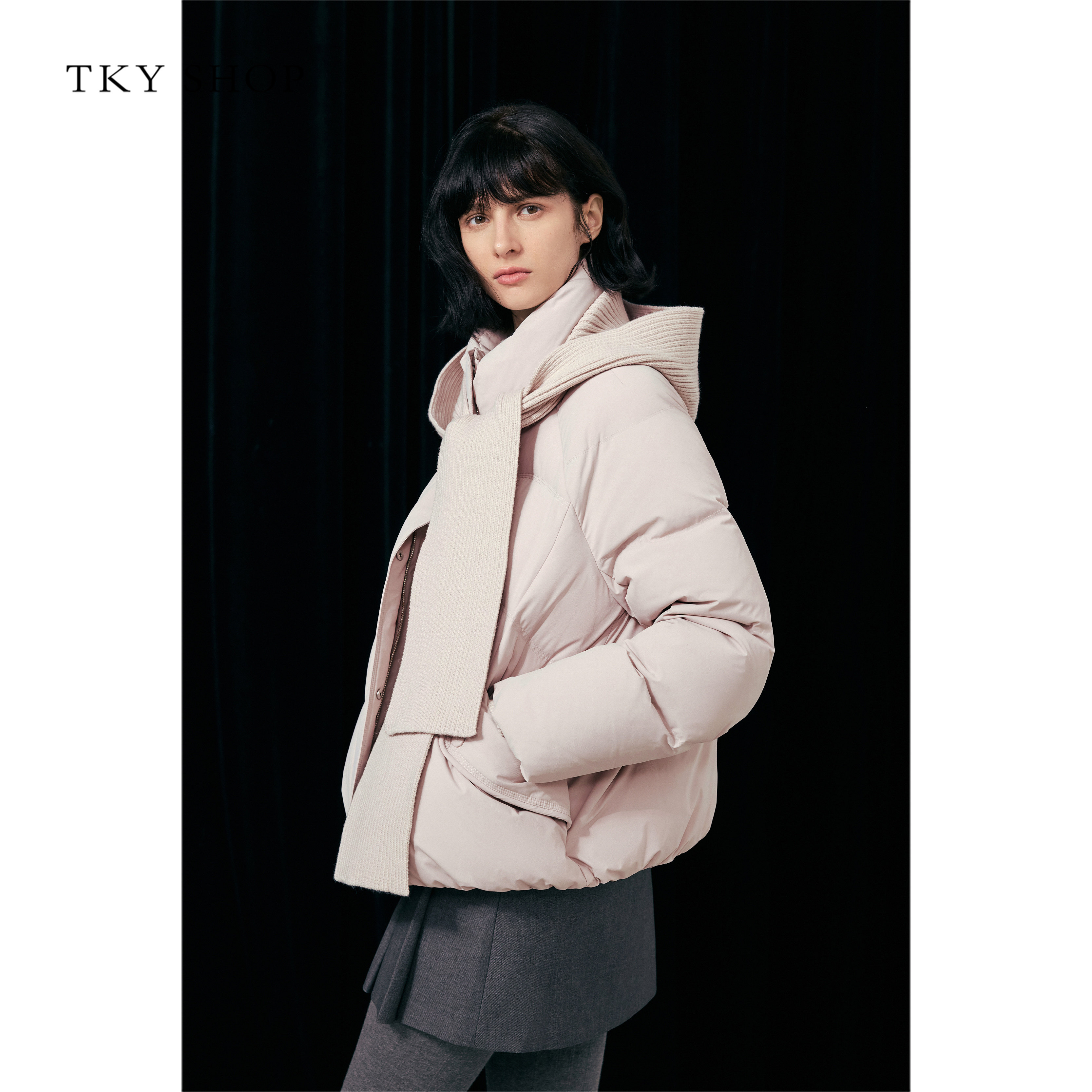 TKYSHOP云朵泡芙短款羽绒服