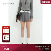 简约百搭休闲裤 TKY 通勤运动 女2025春新款 短款 SHOP休闲西装 短裤