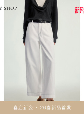 [商场同款]TKY SHOP九分直筒牛仔裤2026春新款阔腿裤10J1OA02A054