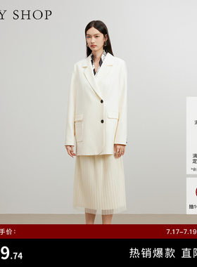 TKYSHOP长袖双排扣便西休闲