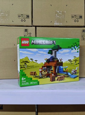 LEGO乐高我的世界21269犰狳矿洞探险 积木玩具摆件礼物拼插生日