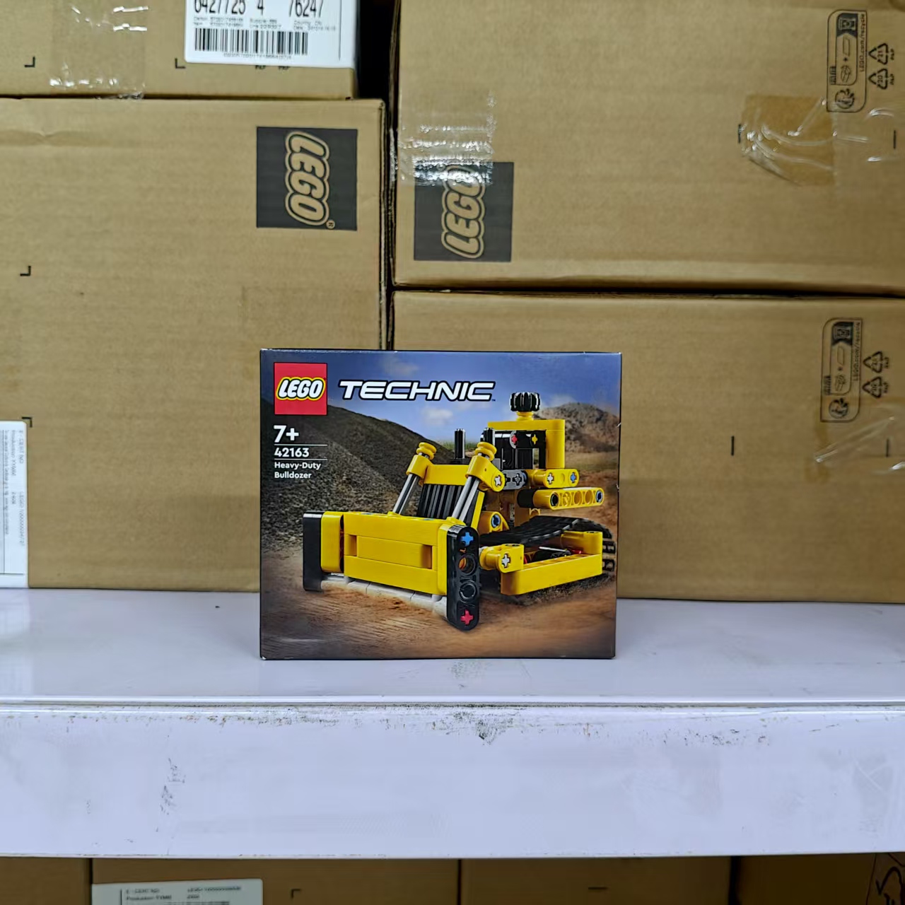 LEGO乐高科技系列42163重型推土机男女孩儿童拼装积木玩具礼物