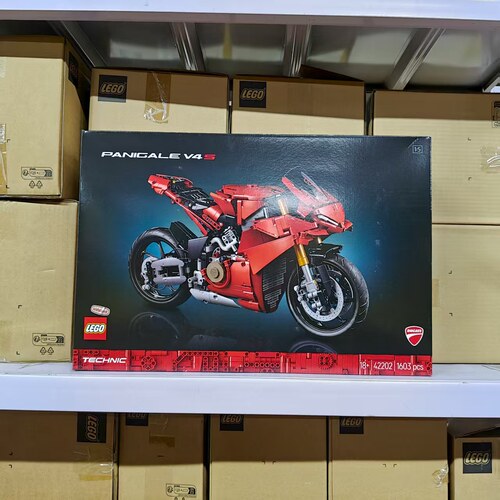 LEGO乐高科技机械组42202杜卡迪V4S摩托车拼搭积木礼物玩具摆件