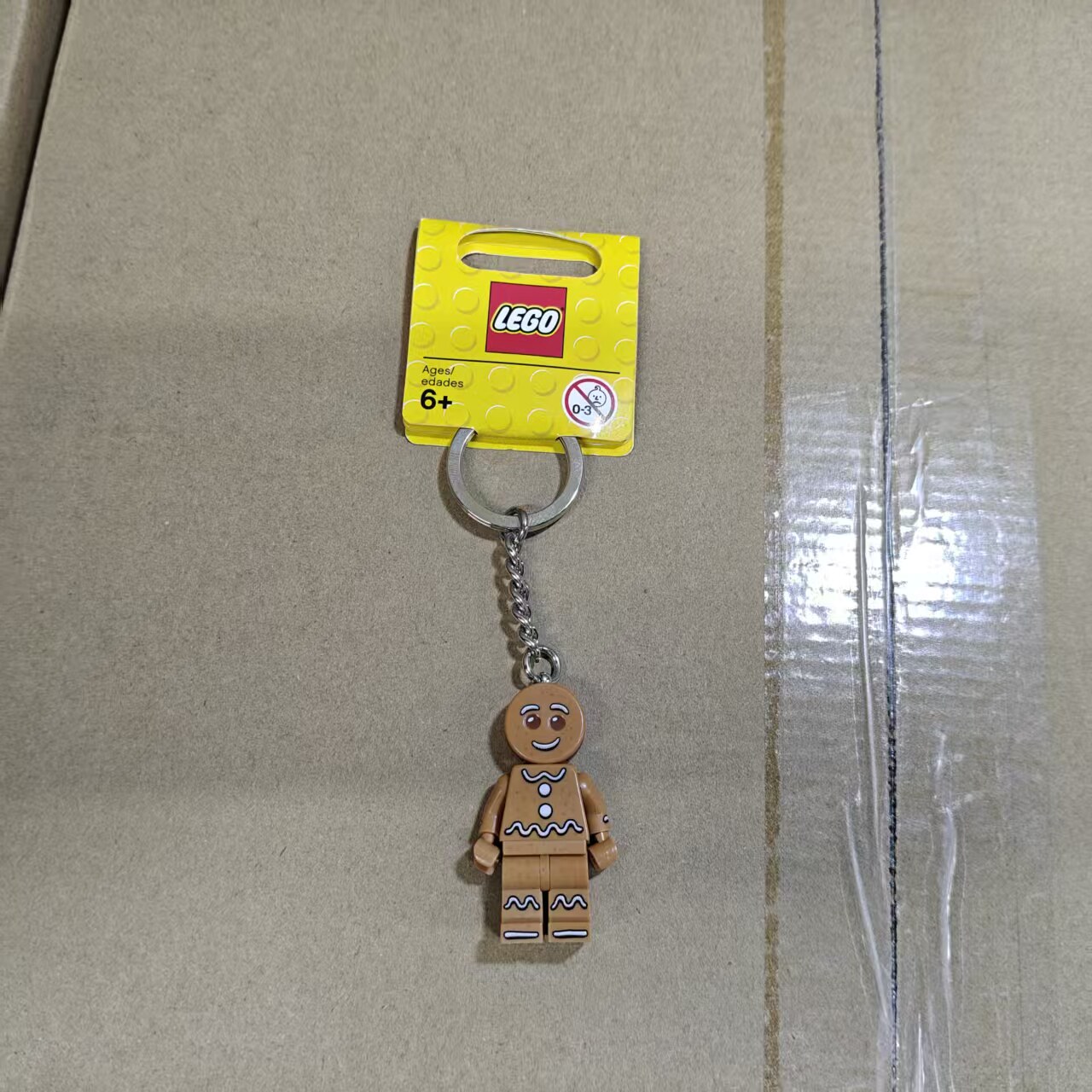 乐高LEGO 姜饼人圣诞节饼干人851394人仔钥匙链挂件钥匙扣 钥匙扣