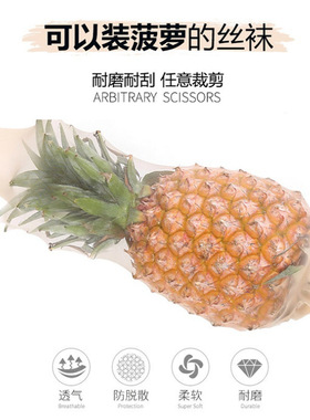 夏季丝袜女薄款网红菠萝袜水晶袜防勾丝透明隐形连裤袜