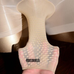 男士无腰束缚内裤油光神裤硅胶按摩平角裤男款性感jj套丝袜短裤子