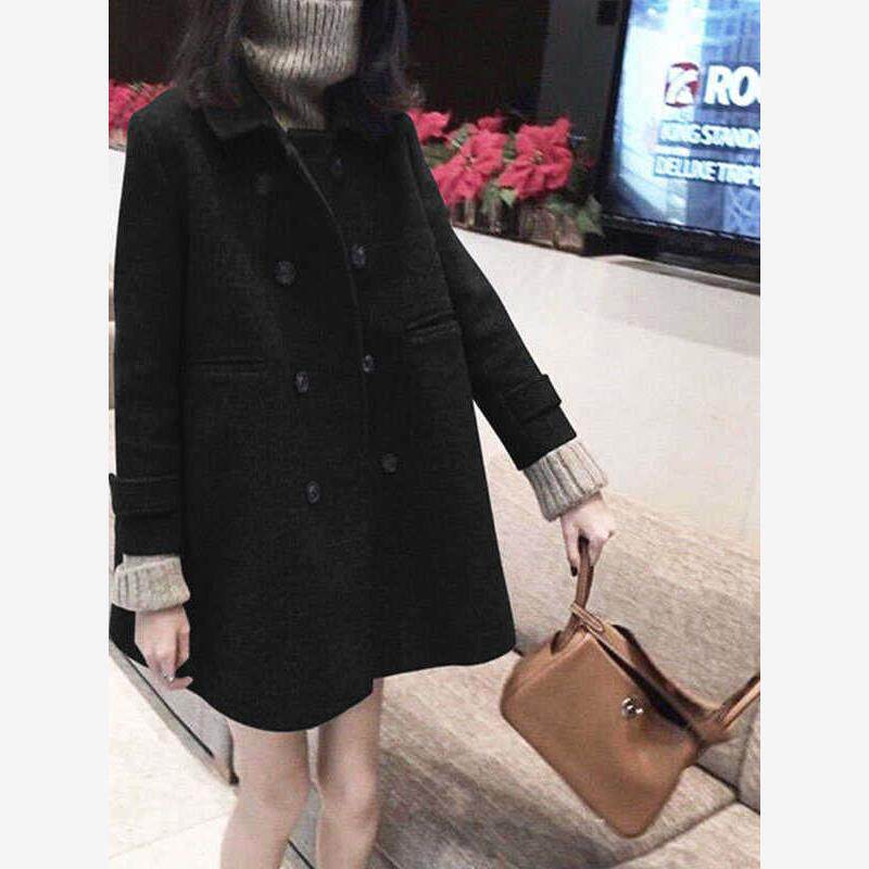 中长款毛呢外套女春冬季2025新款爆款高端洋气小个子羊绒呢子大衣