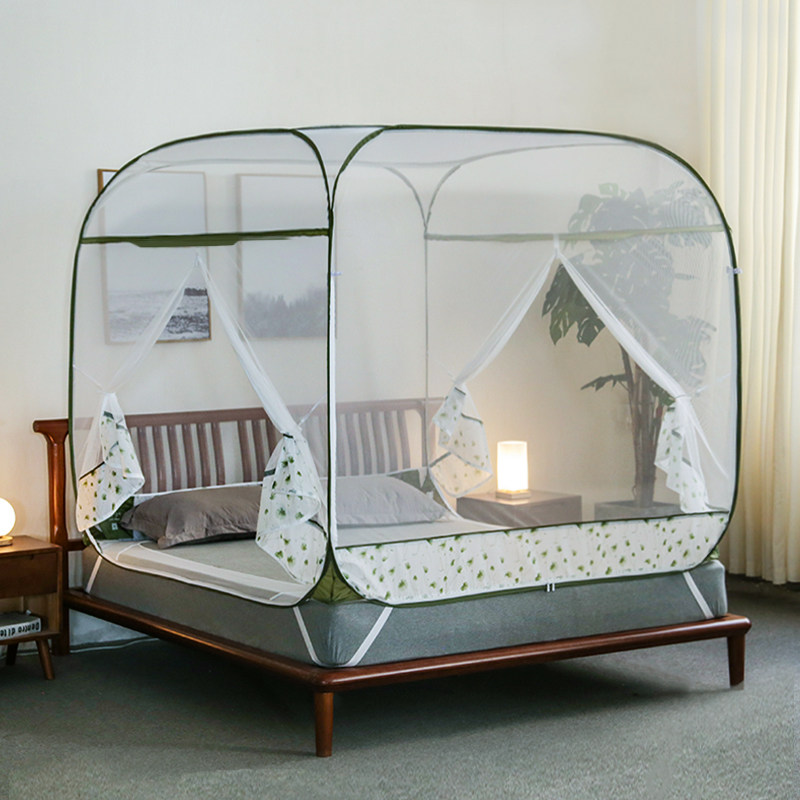 谷今蚊帐家用卧室2025新款蒙古包免安装拉链门学生宿舍折叠全罩式,床上用品,蚊帐,淘宝优惠券,粉丝福利购,淘宝优惠卷