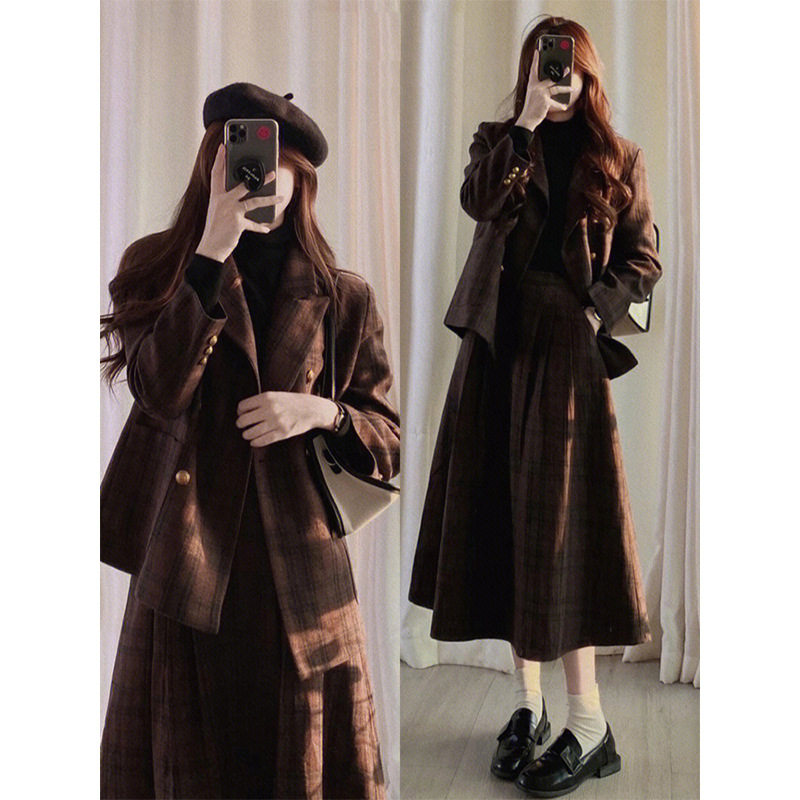 今年流行特惠2715秋冬大码女装小香风毛呢西装外套胖mm呢子半身裙,女装/女士精品,大码呢大衣,淘宝优惠券,粉丝福利购,淘宝优惠卷