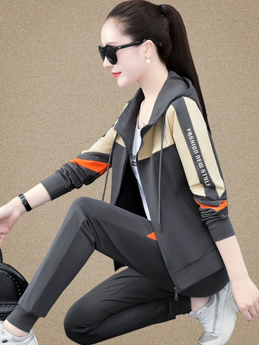 Спортивный костюм, модный кардиган для матери, весенняя толстовка для отдыха, комплект, городской стиль, 3 предмета