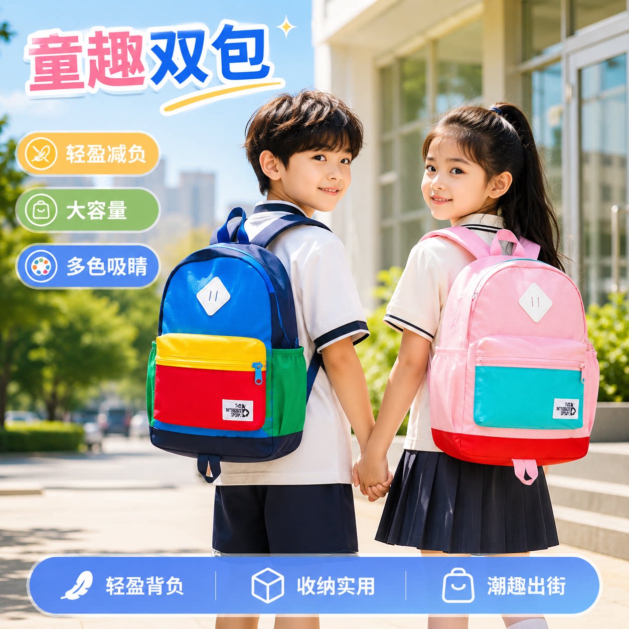 男女宝宝儿童旅行双肩