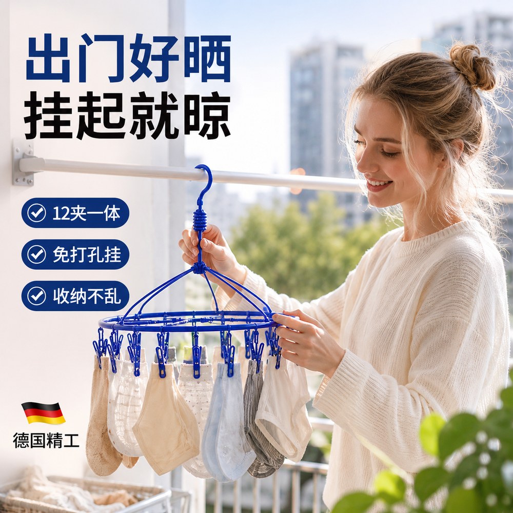 【央ma力荐】便携晾衣绳子