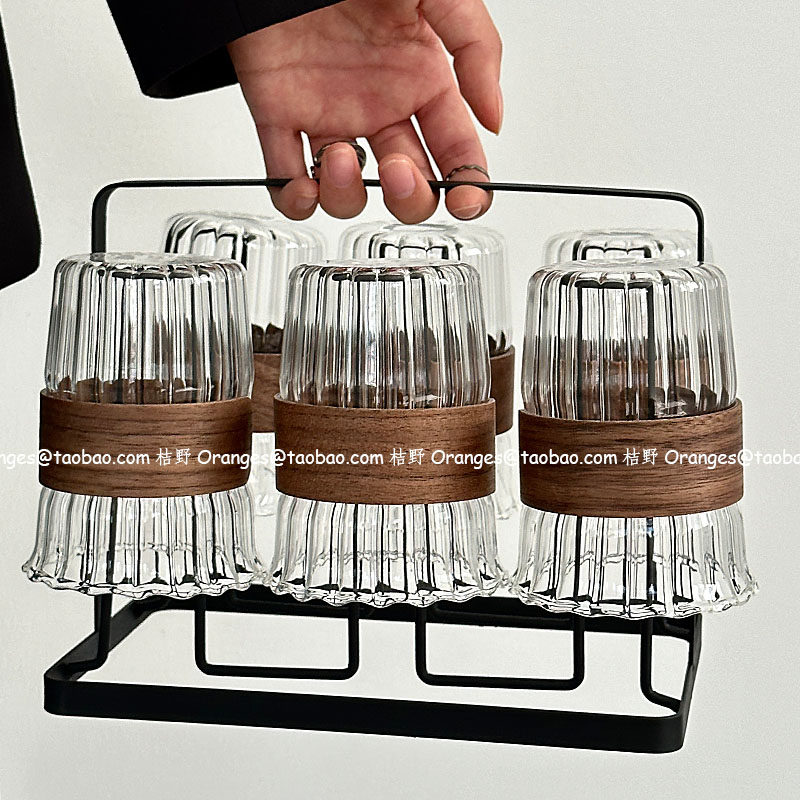 Oranges限定防烫耐高温玻璃杯家用待客喝水杯套装果汁杯咖啡杯子