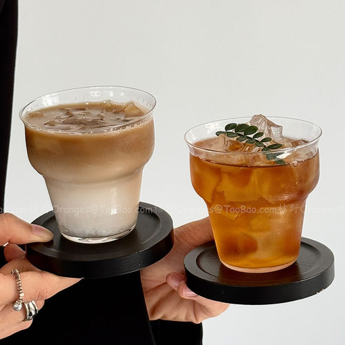 小众设计透明玻璃杯冷萃杯咖啡杯