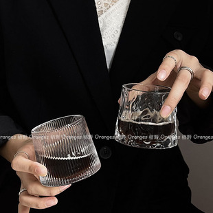 拿铁杯阿芙加朵杯咖啡杯冷萃杯饮品杯 复古ins风玻璃杯浓缩冰美式