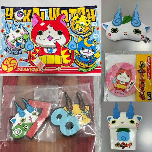 日版正版妖怪手表地缚猫挂件吧唧徽章毛毯收纳盒动漫周边