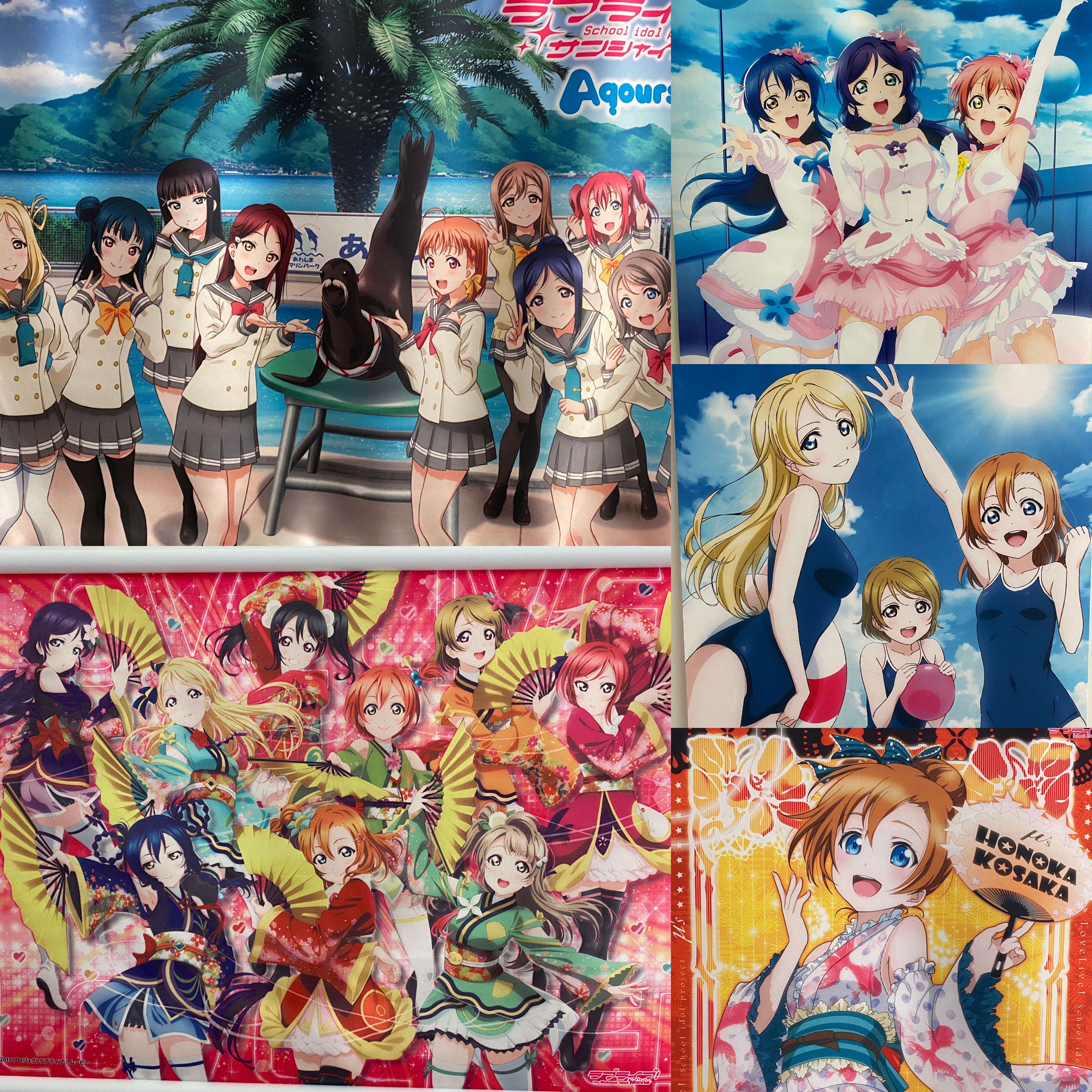 lovelive 水团 挂画 穗乃果 妮可 真姬 南小鸟 绘里 周边日版