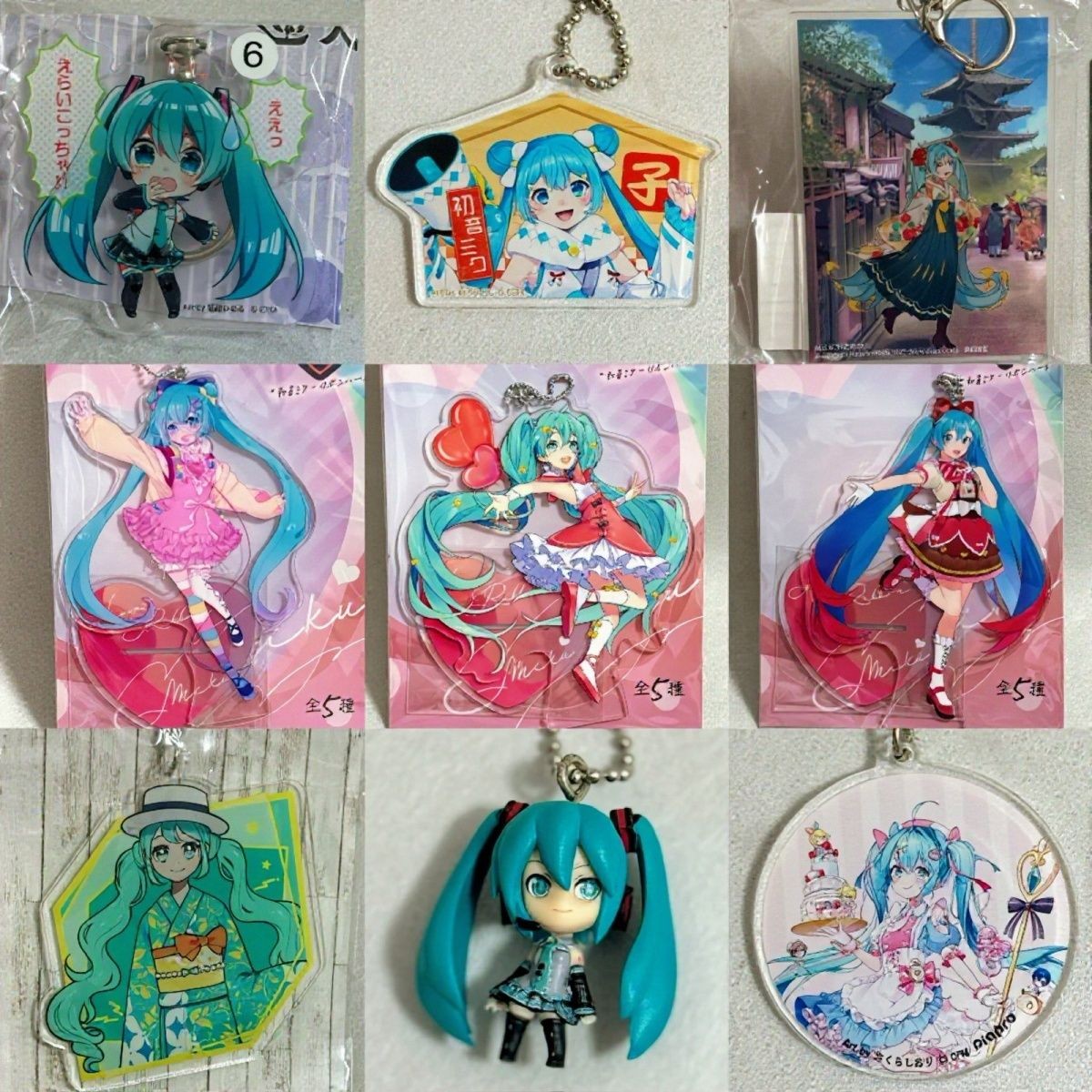 日版正版初音未来挂件立牌亚克力雪初音情人节miku地区限定周边L1