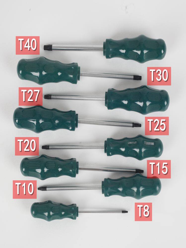 6개 꽃 드라이버 8종 세트[중간 구멍 매화 세트 십자형 쌀 모양 자석 여섯개 별 드라이버]